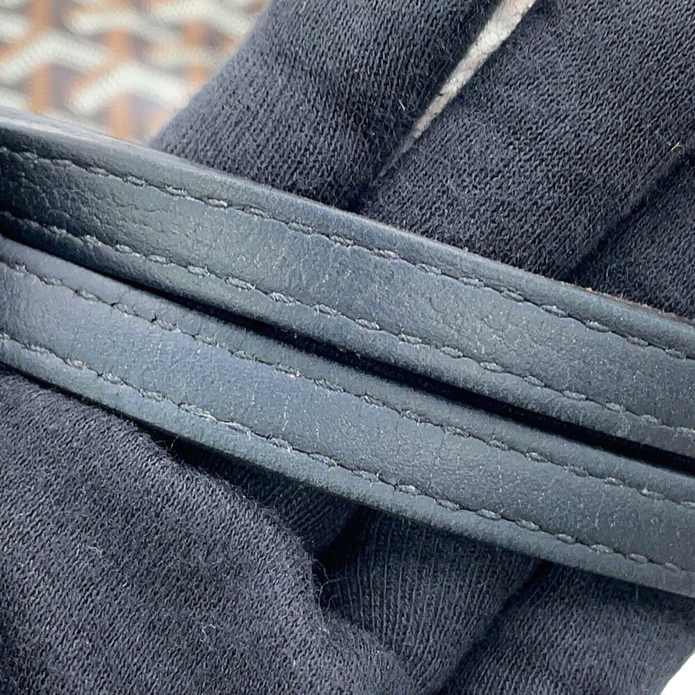 Goyard Saint Louis PM Tote Bag, Herringbone Leather, STLOUIPMLTY01CL01P, Blac... - Picture 12 of 16